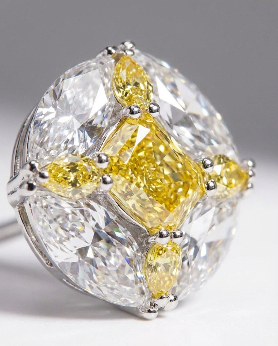 The Solis Citrine Studs