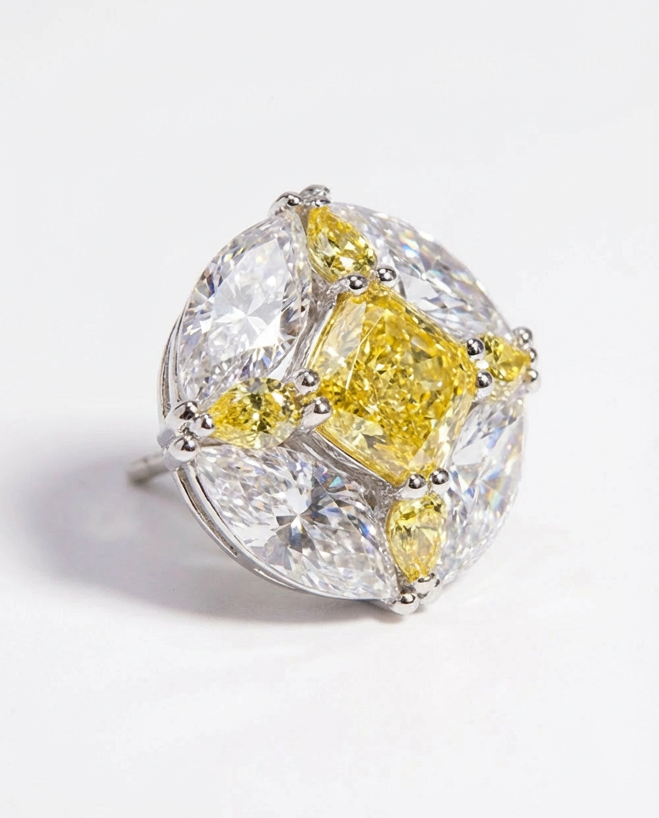 The Solis Citrine Studs