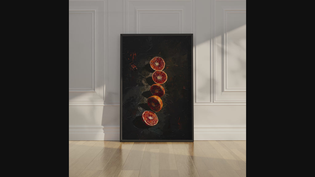 Blood Oranges in a Row Print