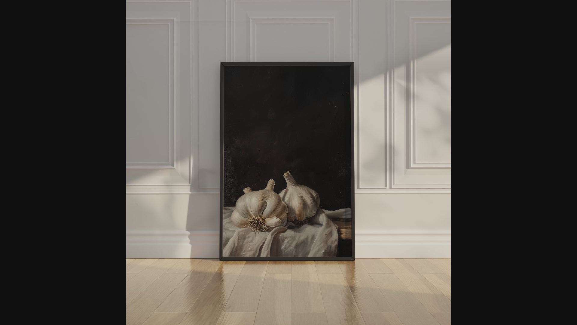 Garlic on Linen Print