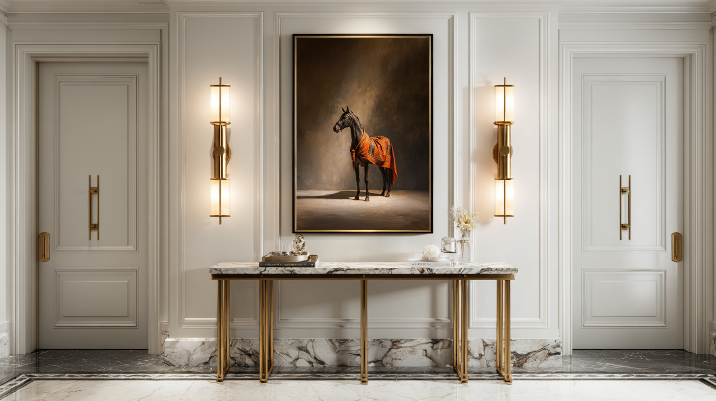 The Draped Horse  Print